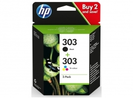 HP 3YM92AE ink cartridges black  3 colors No. 303