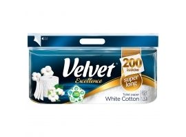Velvet Excellence White Cotton Papier Toaletowy 8 rolek