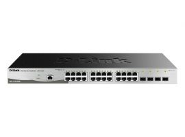 D-LINK DGS-1210-28MP ME  Managed Gigabit Switch with 24 10 100 1000Base-T PoE and 4 Gigabit SFP ports