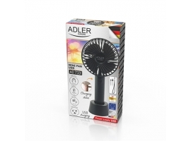 Adler Fan AD 7331b Portable Mini Fan USB 4.5 W Black