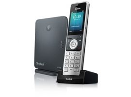 Yealink W60P IP-Telefon Schwarz - Silber Kabelloses Mobilteil