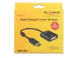 Adapter Displayport > DVI 24+5 (ST-BU) DeLOCK Black
