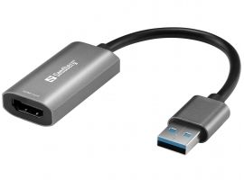 Sandberg Capture Link 4K USB > HDMI Adapter Grey