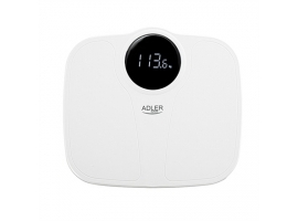 Adler Bathroom Scale AD 8172w	 Maximum weight (capacity) 180 kg  Accuracy 100 g  Body Mass Index (BMI) measuring  White