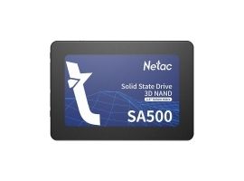 SSD|NETAC|SA500|128GB|SATA 3.0|3D NAND|Write speed 400 MBytes sec|Read speed 500 MBytes sec|2 5"|TBW 60 TB|MTBF 1500000 hours|NT01SA500-128-S3X