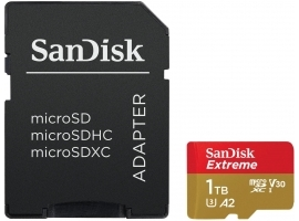 1TB SanDisk Extreme microSDXC 190MB s +Adapter