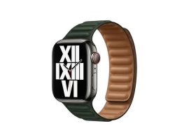 41mm Sequoia Green Leather Link - M L