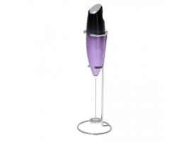 Adler Milk frother with a stand AD 4499 Black Purple