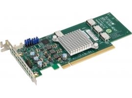 Supermicro AOC-SLG3-4E4T 2.8GB s quad-Port Gen-3 Internal NVMe Host Bus Adapter