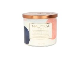 Nautica Teakwood + Sea Salt Soy Wax Blend Candle 411g