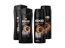 Zestaw 2x Axe Dark Temptation Dezodorant Spray + 2x Żel pod Prysznic dla Mężczyzn