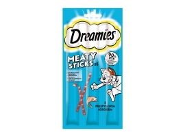 Dreamies Meaty Sticks Przysmak z Łososiem 30g
