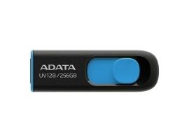MEMORY DRIVE FLASH USB3 256GB BLK BLUE AUV128-256G-RBE ADATA