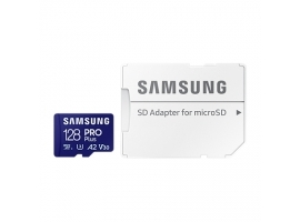 Samsung MicroSDXC Pro Plus 128GB U3 V30 A2 + Adapter