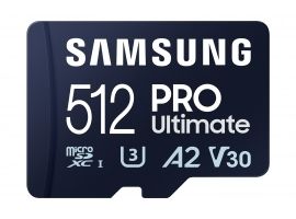 Samsung PRO Ultimate 512GB microSDXC U3 V30 A2 SD adapter	