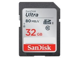 

Karta pamięci Sandisk SDHC Ultra C10 UHS-I 32GB 80MB/s