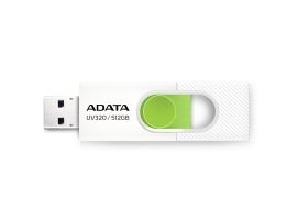 ADATA AUV320 512GB USB Flash Drive, White/Green ADATA