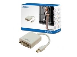 Logilink Mini Display Port TO DVI Converter: DVI-I FM Mini DisplayPort M