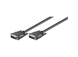Goobay DVI-D FullHD cable Dual Link nickel plated Black DVI cable 1.8 m