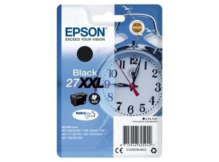 Epson Atrament 27XXL Alarm Clock 34.1ml Czarny