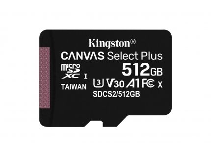 Kingston Canvas Select Plus 512GB micSDXC 100R A1