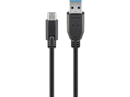 Goobay 71221 USB-C to USB A 3.0 cable  black  2m