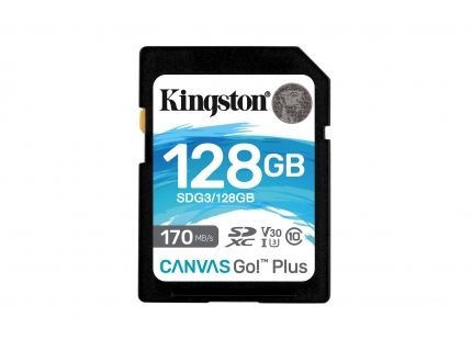 Kingston Canvas Go Plus 128GB SDXC C10 UHS-I U3