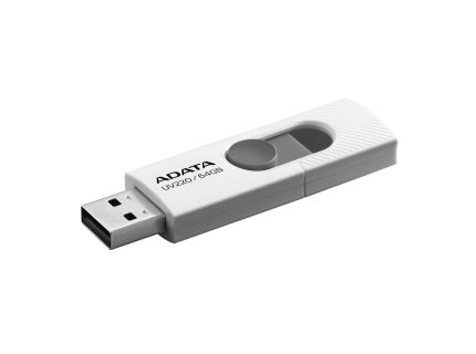 ADATA AUV220-64G-RWHGY Adata Flash Drive UV220  64GB  USB 2.0  white and grey
