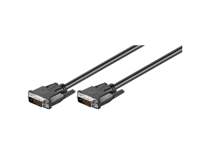 Goobay DVI-D FullHD cable Dual Link nickel plated Black DVI cable 1.8 m