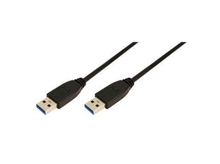Logilink CU0038 USB cable  USB 3.0 (TypeA) male USB 3.0 (TypeA) male 1m Black