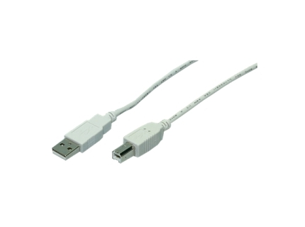 Logilink USB 2.0 A to USB 2.0 B Cable USB A male USB B male 1.8 m Grey